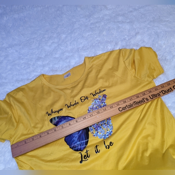 Whisper words of wisdom let it be yellow t-shirt - Picture 6 of 11
